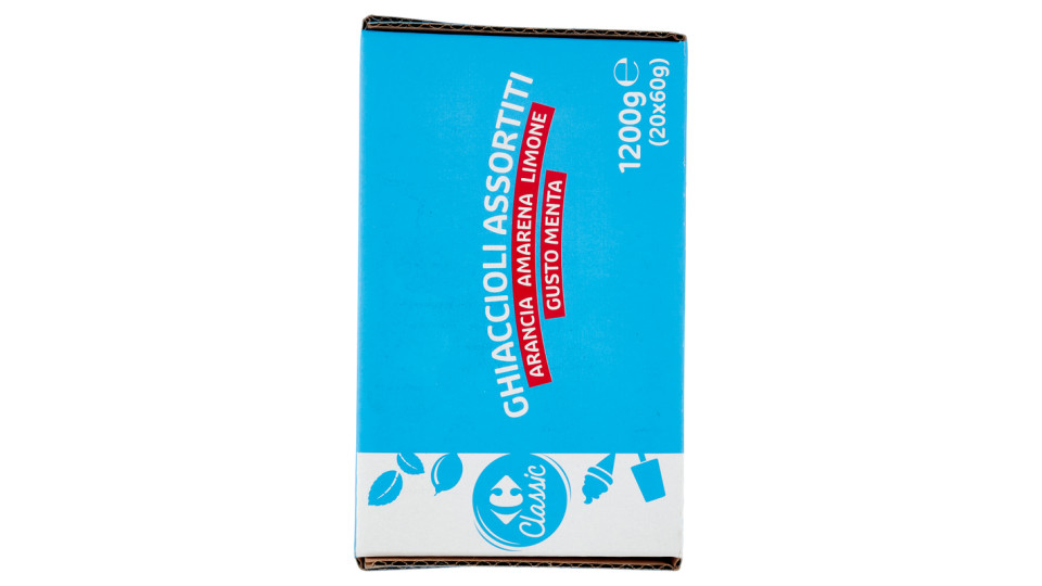 Carrefour Ghiaccioli Assortiti amarena, arancia, gusto menta, limone