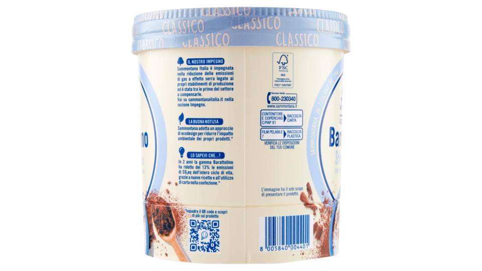 Sammontana Le Delizie Barattolino Stracciatella