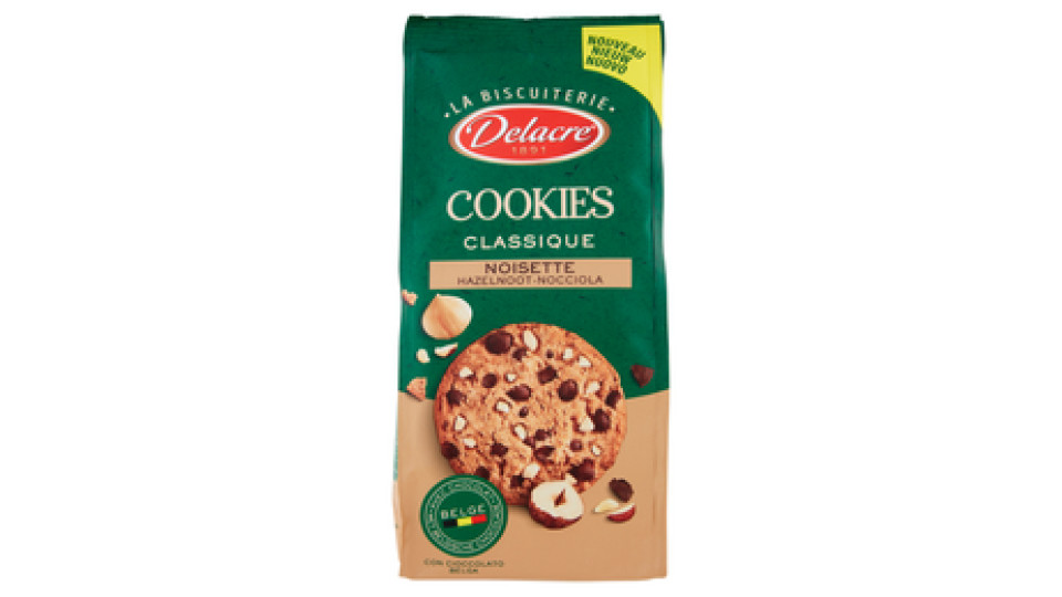 Delacre Cookies Classique Noisette Hazelnoot-Nocciola 136 g