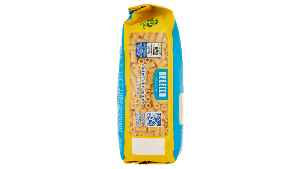 De Cecco Tubetti lisci n° 62