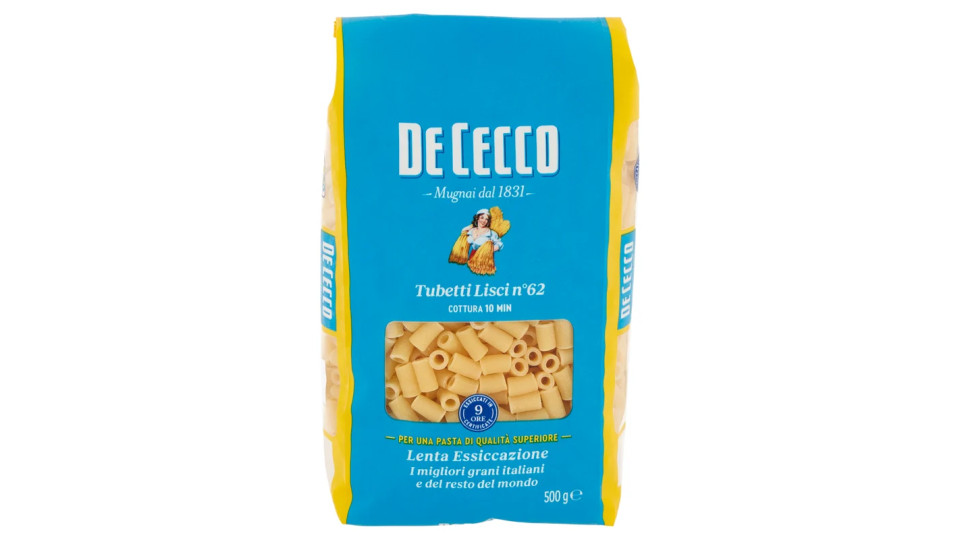 De Cecco Tubetti lisci n° 62