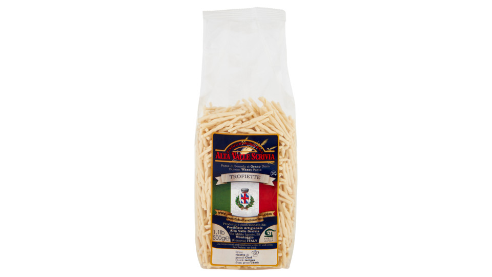 Pastificio Artigianale Alta Valle Scrivia Pasta di semola di grano duro "Trofiette"