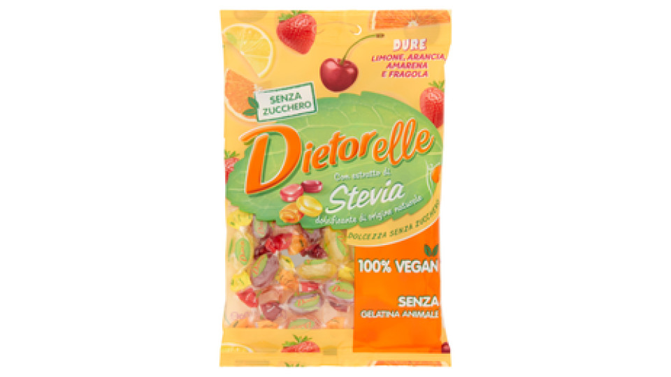 Dietorelle Dure Ripiene Limone, Arancia, Amarena e Fragola