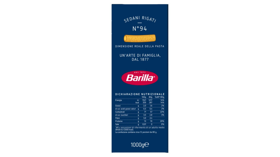 Barilla Sedani Rigati n.94