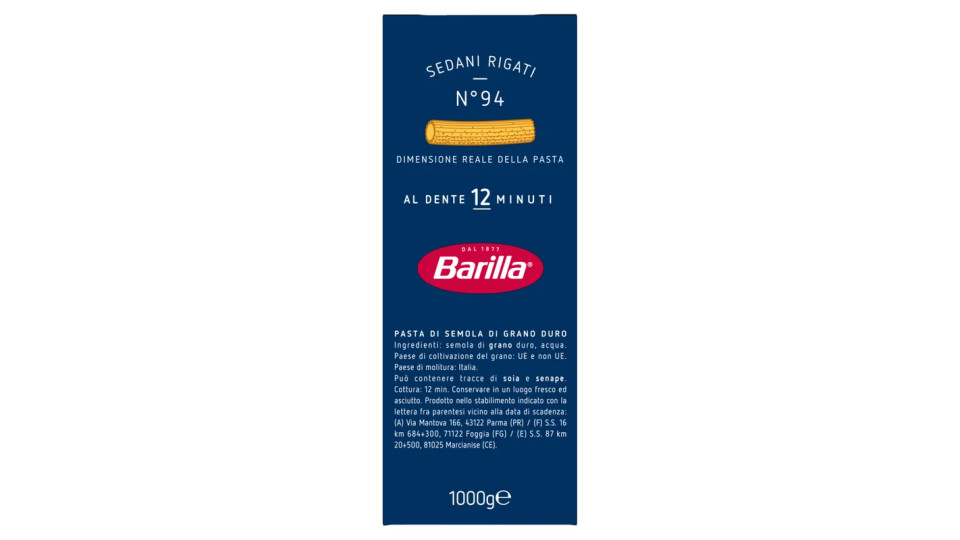 Barilla Sedani Rigati n.94