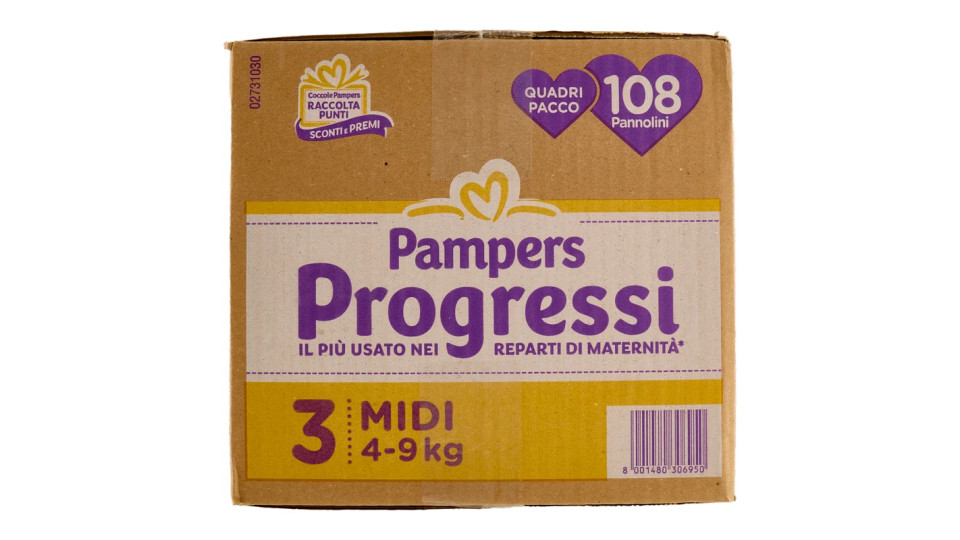 Pampers Progressi 3 midi 4-9 Kg