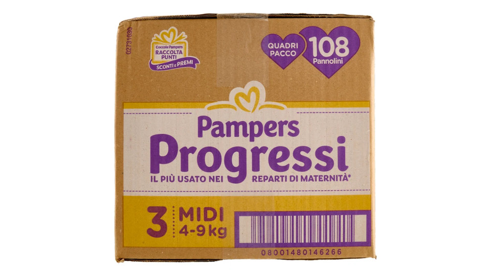 Pampers Progressi 3 midi 4-9 Kg
