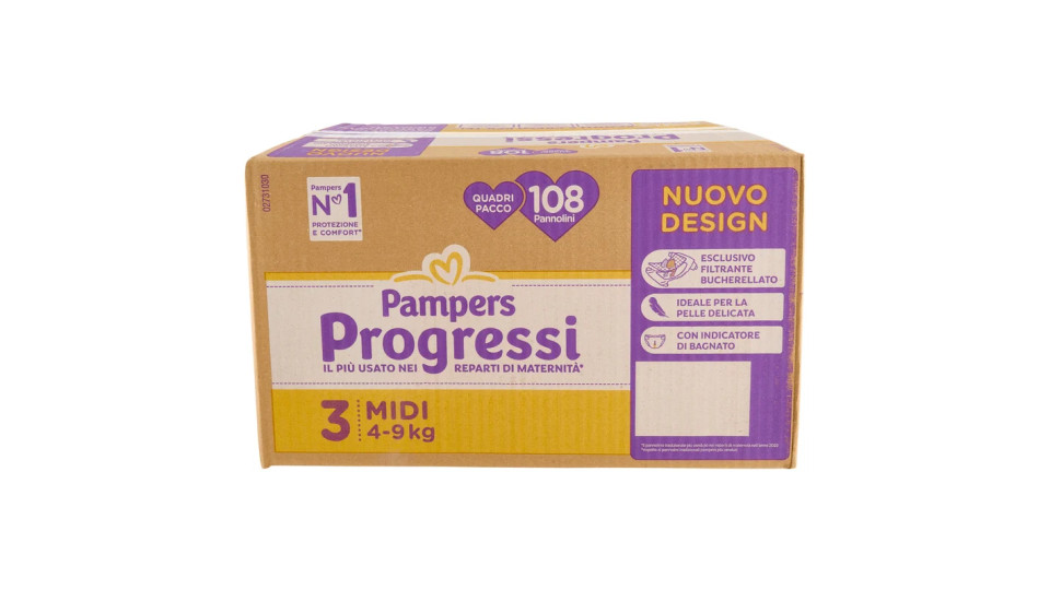 Pampers Progressi 3 midi 4-9 Kg