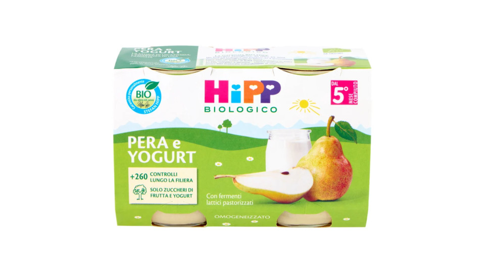 HiPP Biologico Pera e yogurt omogeneizzato