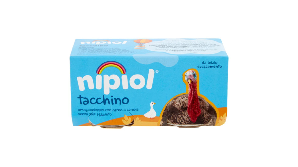 Nipiol Tacchino Omogeneizzato con tacchino e cereale