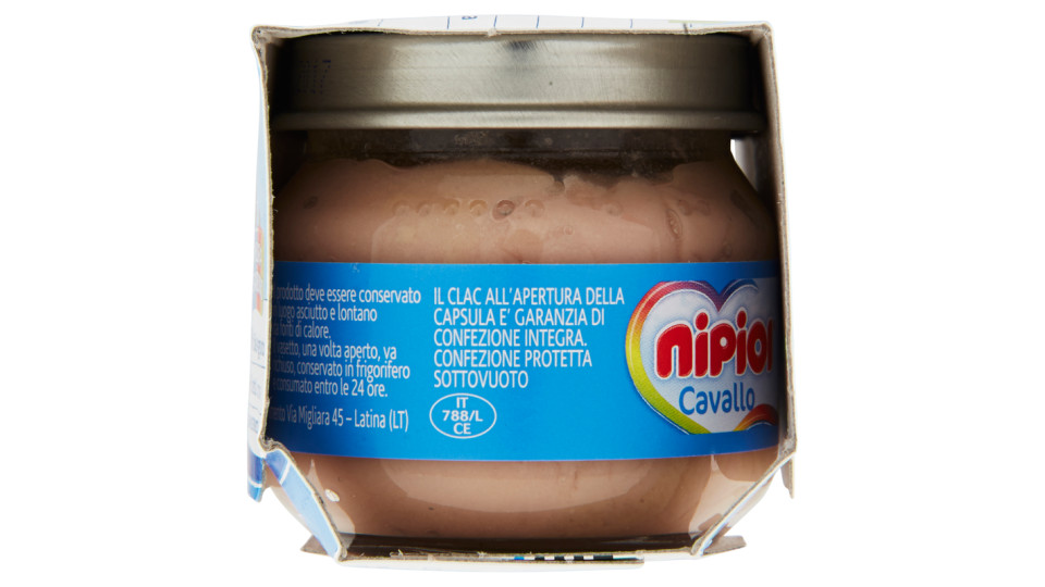 Nipiol Cavallo Omogeneizzato con cavallo e cereale