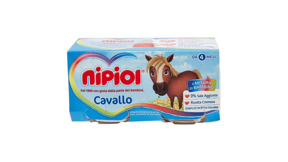 Nipiol Cavallo Omogeneizzato con cavallo e cereale