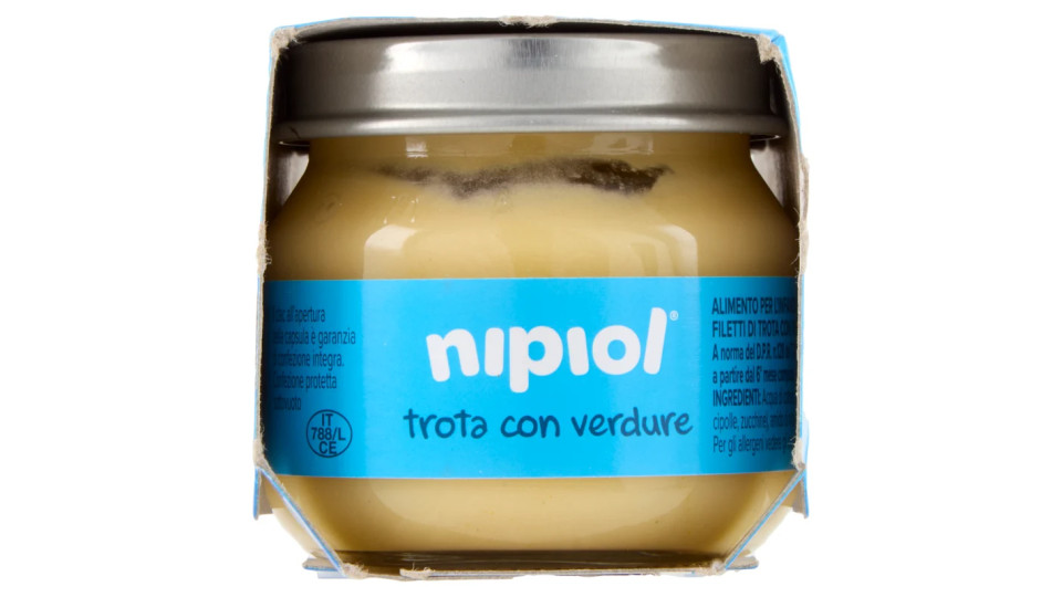 nipiol Trota con verdure Omogeneizzato
