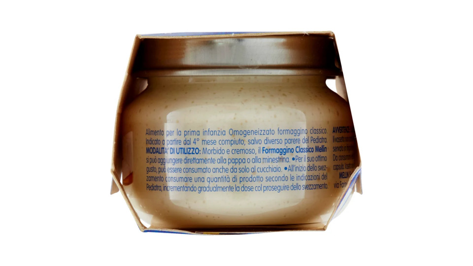 Mellin Formaggino Classico Omogeneizzato