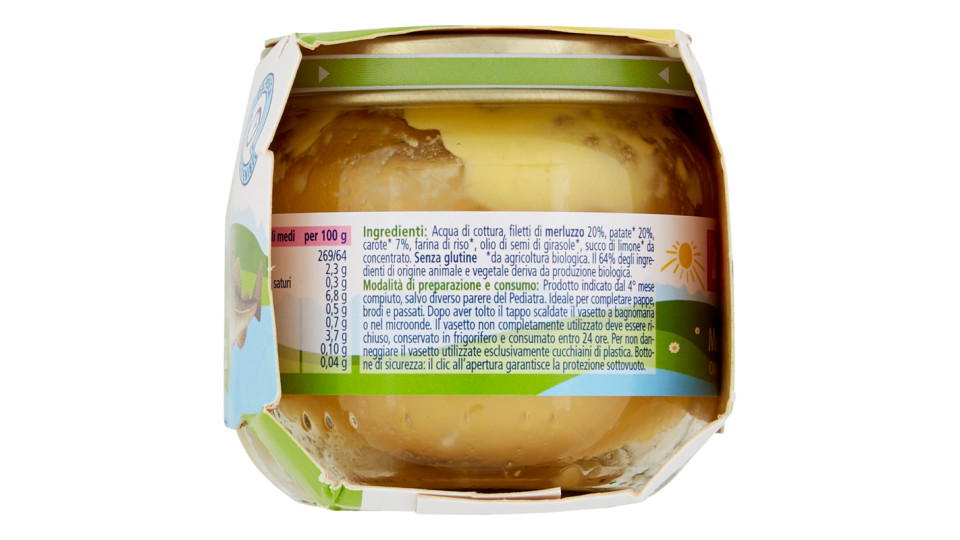 HiPP Merluzzo con patate e carote omogeneizzato