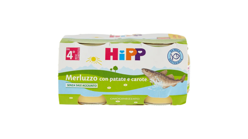 HiPP Merluzzo con patate e carote omogeneizzato