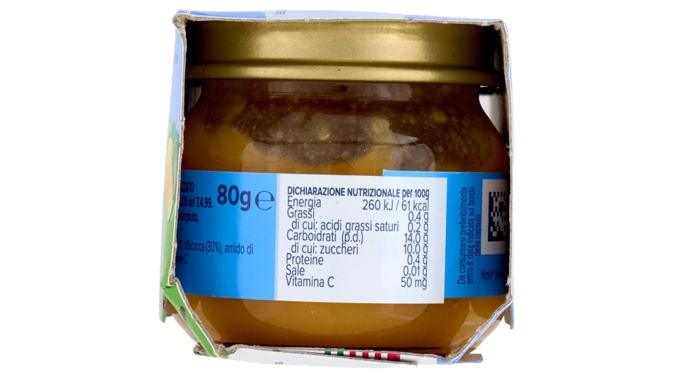 nipiol Albicocca Mela Omogeneizzato