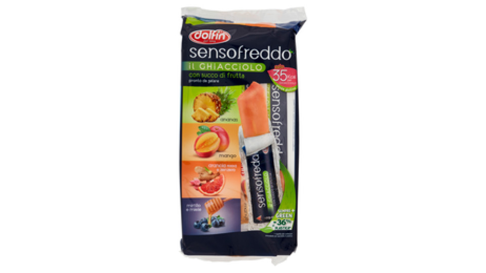 Sensofreddo il Ghiacciolo Arancia Rossa e Zenzero, Mango, Ananas, Mirtillo e Miele