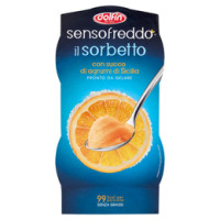 Dolfin Sensofreddo il sorbetto con succo di limoni di Sicilia