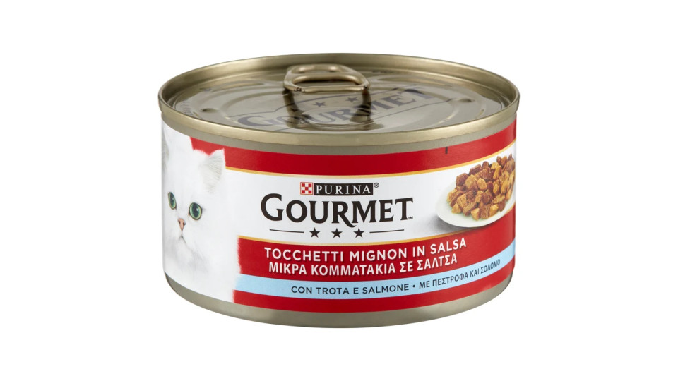 PURINA GOURMET Gatto Tocchetti mignon con Salmone e Trota
