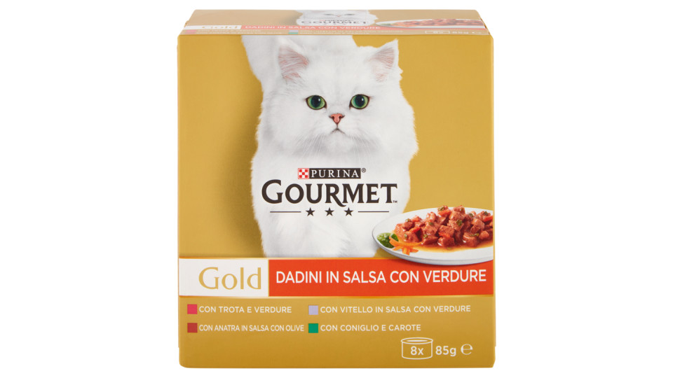 PURINA GOURMET Gold Gatto Dadini in salsa lattina