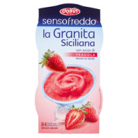 dolfin sensofreddo la Granita siciliana con succo di fragola