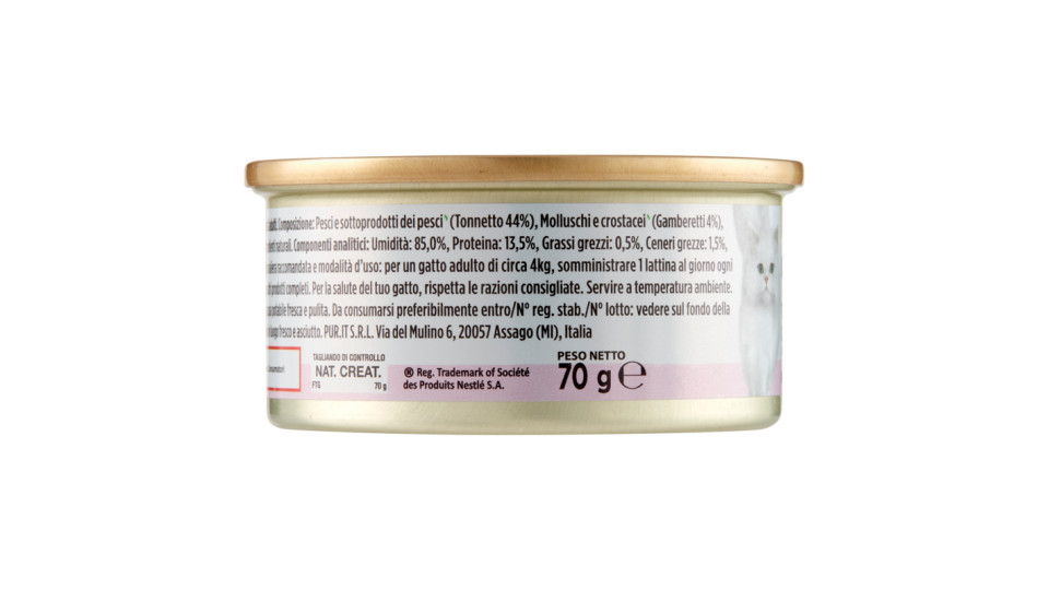 PURINA GOURMET Diamant Gatto Fiocchi di tonno in gelée con gamberetti lattina