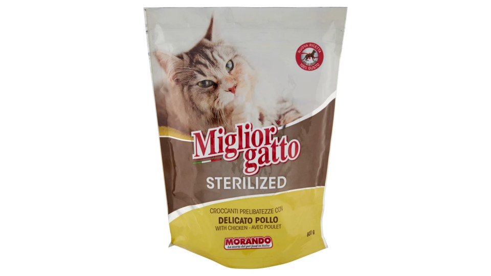 Miglior Gatto Sterilized Croccanti Prelibatezze con Delicato Pollo