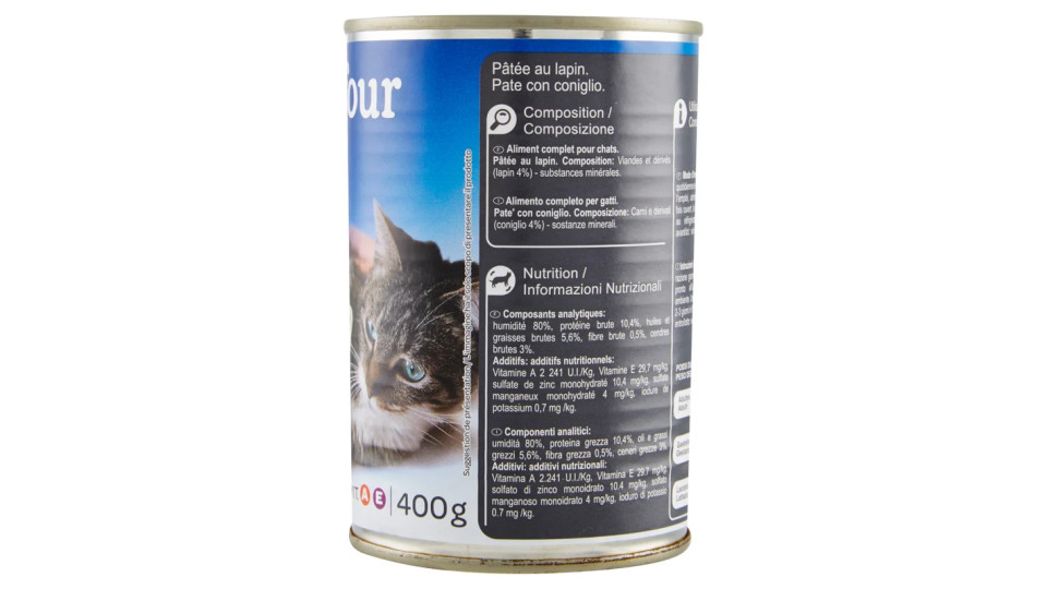 Carrefour Adult Pâté Con coniglio per gatti