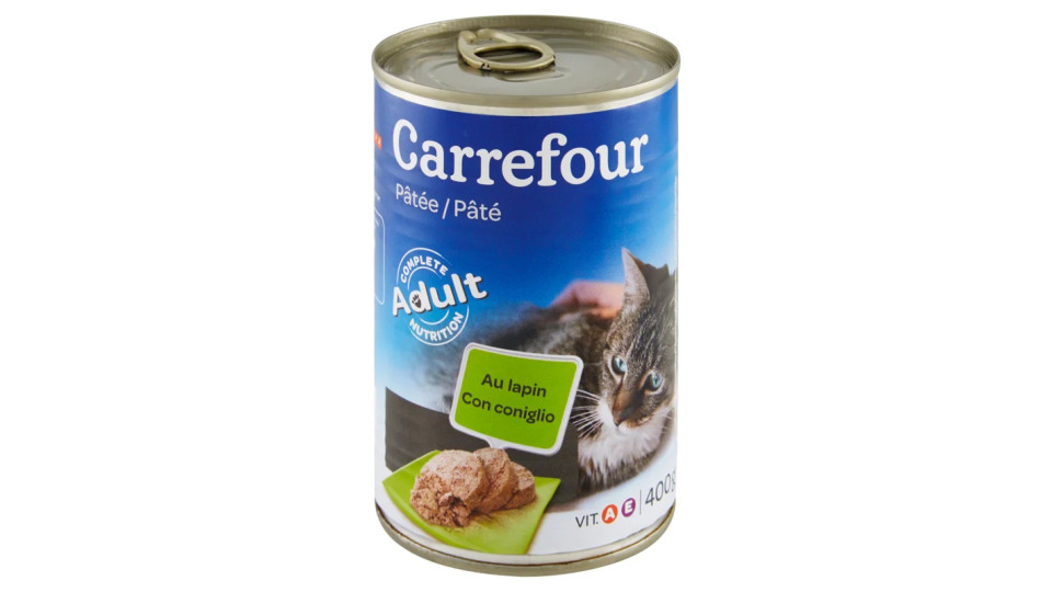 Carrefour Adult Pâté Con coniglio per gatti