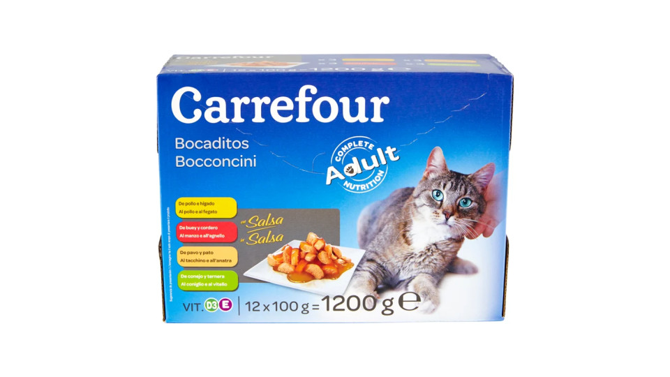 Carrefour Adult Bocconcini in salsa per gatti