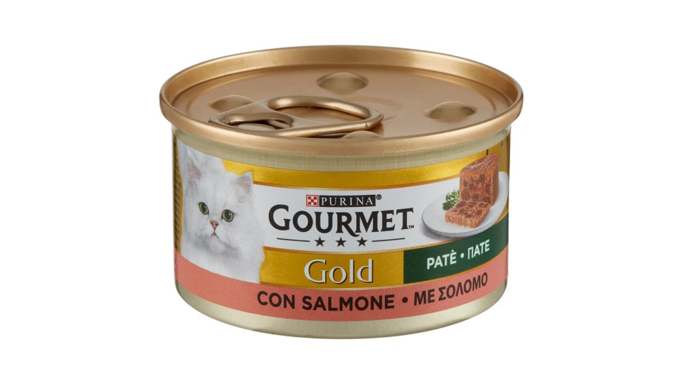 PURINA GOURMET Gold Gatto Patè con Salmone lattina