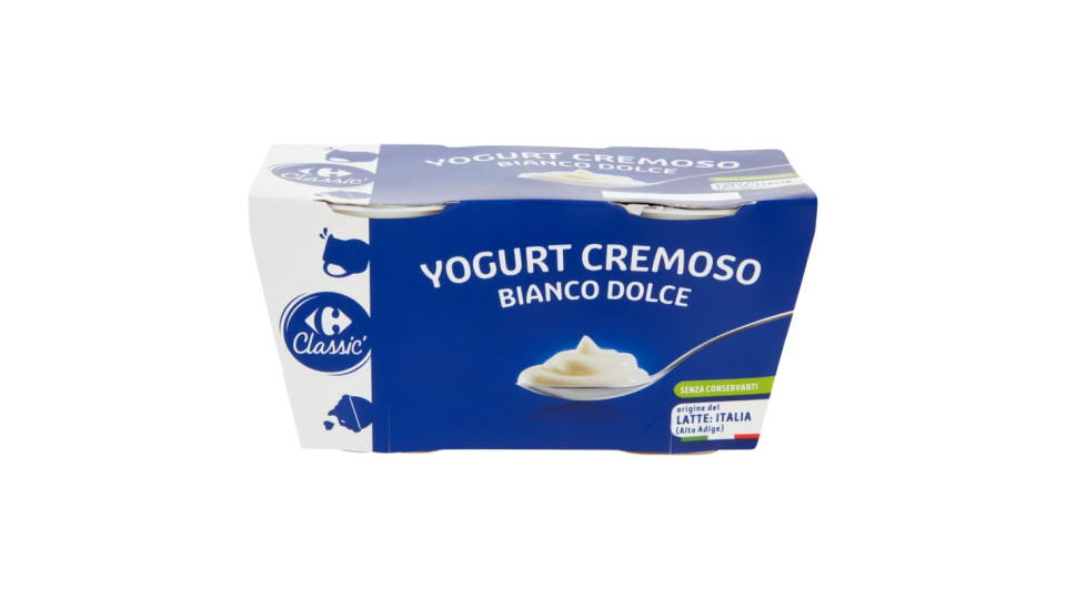 Carrefour Yogurt Bianco Dolce Cremoso