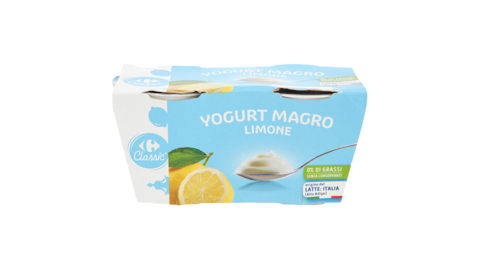 Carrefour Yogurt al Limone Magro 0,1% di Grassi