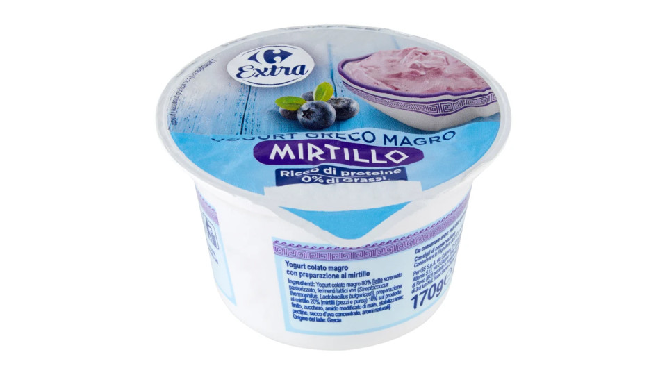 Carrefour Yogurt Greco Magro Mirtillo