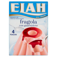 Elah Preparato per crema da tavola gusto fragola con guarnizione