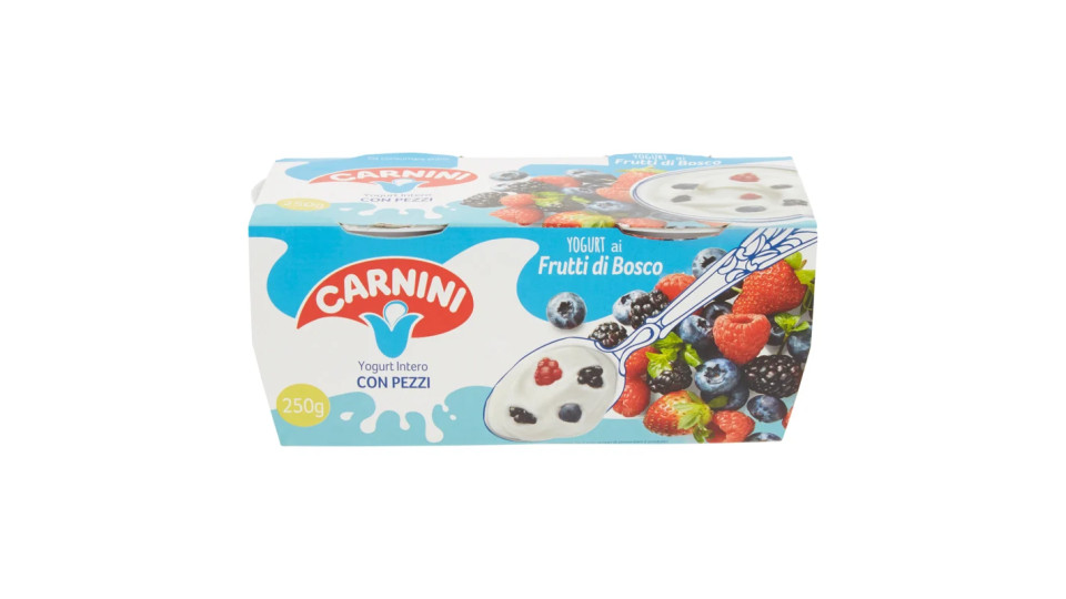 Carnini Yogurt Intero con Pezzi ai Frutti di Bosco