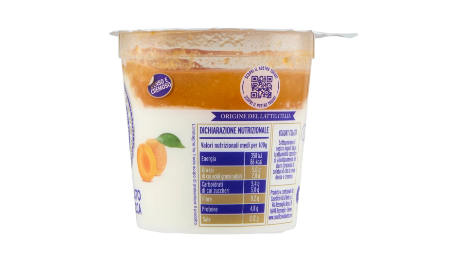 Caseificio Val d'Aveto lo Yogurt con Albicocca