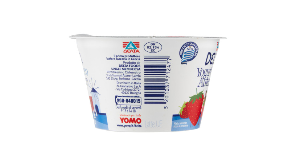 Delta Yogurt greco autentico fragola