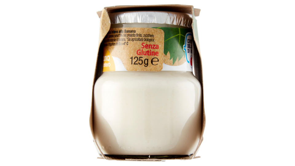 Centrale del Latte di Roma Biologico Yogurt Intero alla Banana da Agricoltura Biologica