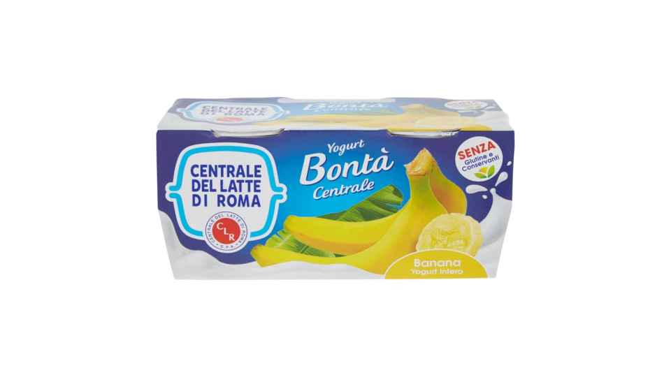 Centrale del latte di Roma Banana yogurt intero