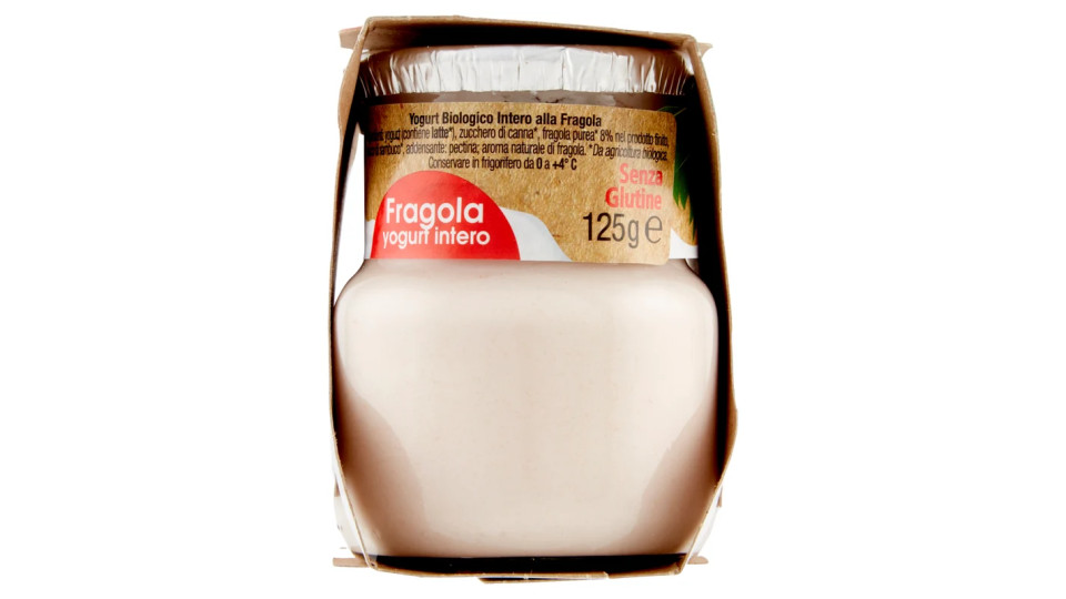 Centrale del Latte di Roma Biologico Yogurt Intero alla Fragola da Agricoltura Biologica