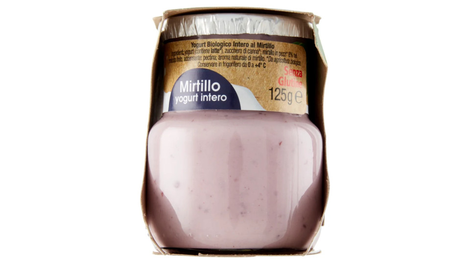 Centrale del Latte di Roma Biologico Yogurt Intero al Mirtillo da Agricoltura Biologica