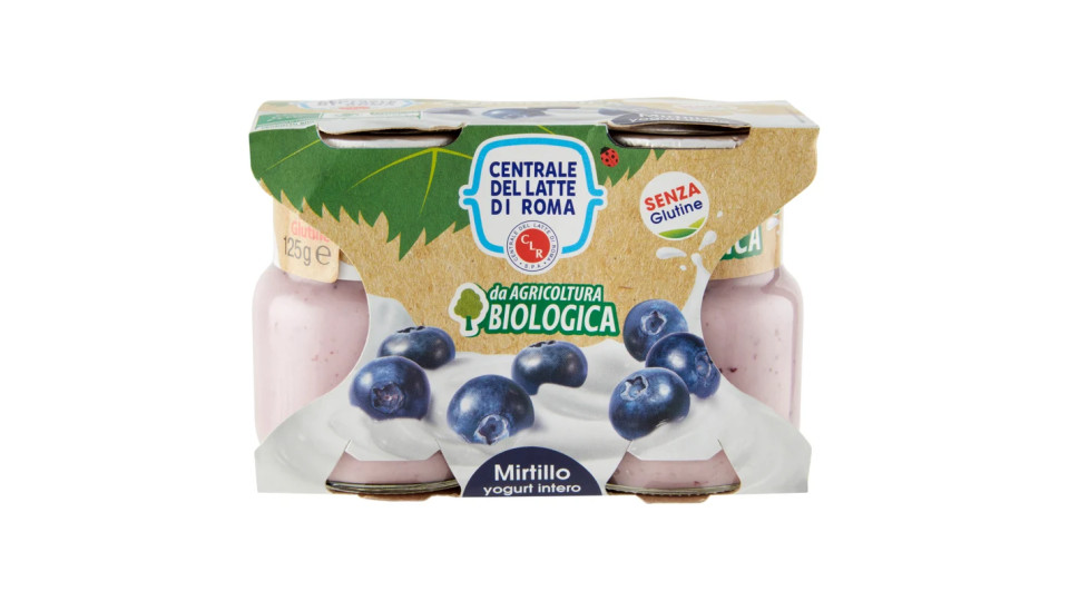 Centrale del Latte di Roma Biologico Yogurt Intero al Mirtillo da Agricoltura Biologica