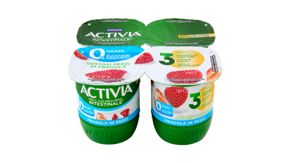 Activia 0% Grassi Fragola in pezzi