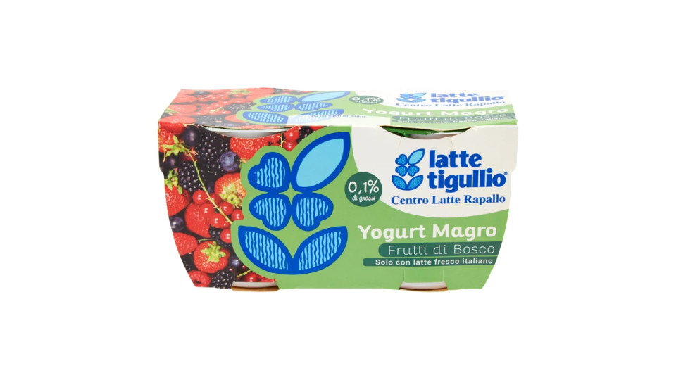 latte tigullio Yogurt Magro Frutti di Bosco