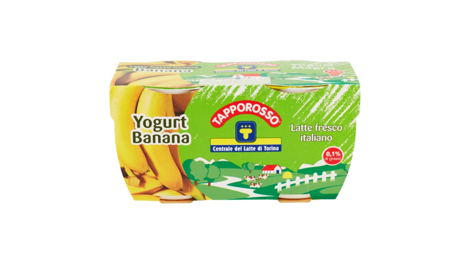 Centrale del Latte di Torino Tapporosso Yogurt Magro Banana