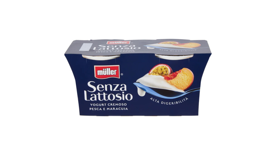 müller Senza Lattosio Yogurt Cremoso Pesca & Maracuja