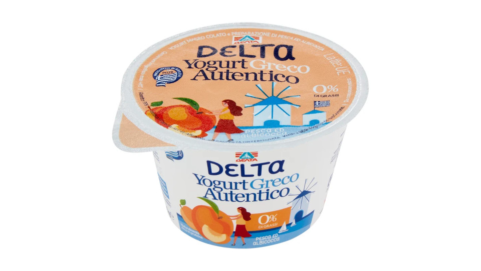 Delta Yogurt greco autentico pesca e albicocca