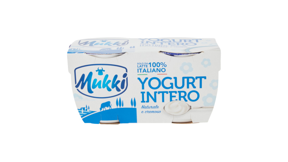 Mukki solo da latte 100% toscano yogurt intero Naturale cremoso
